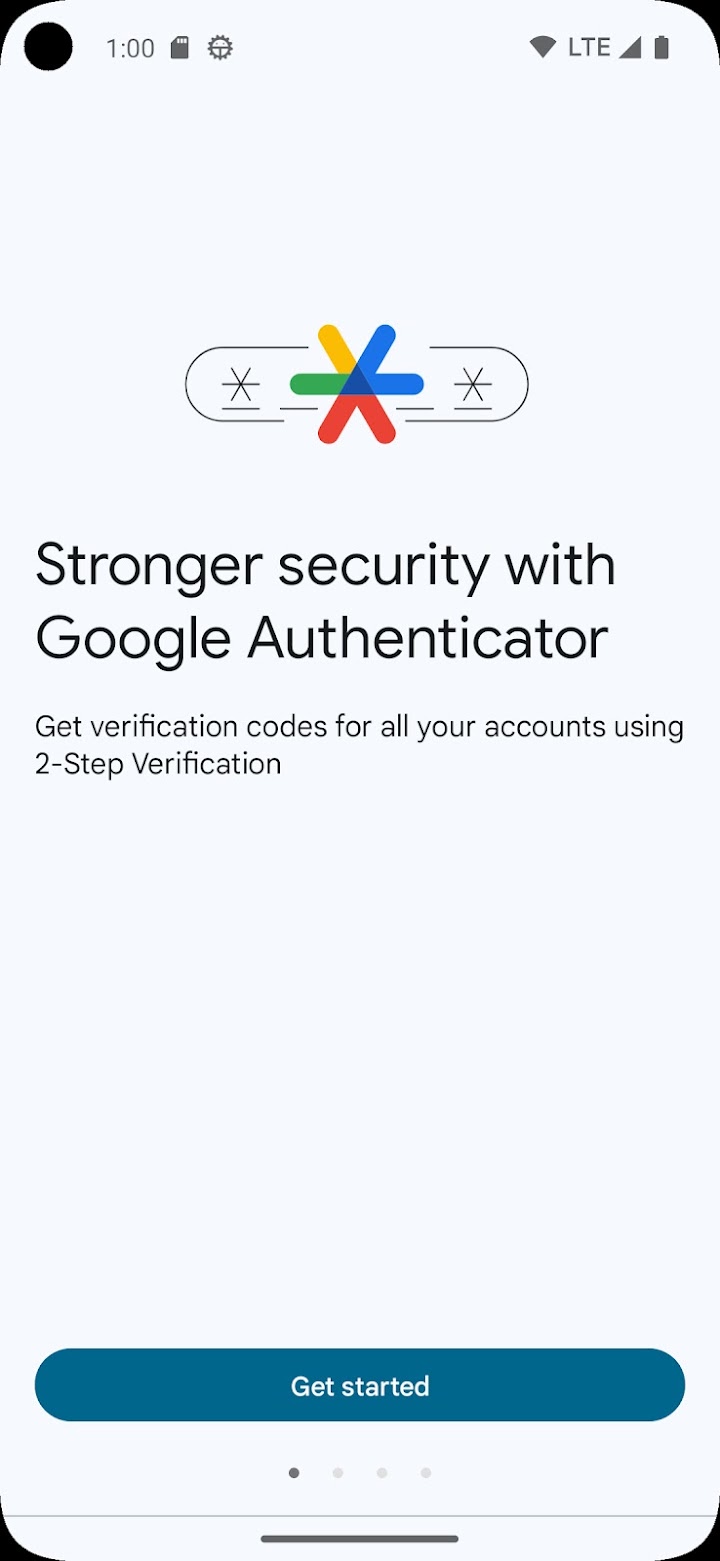 Google Authenticator screenshot